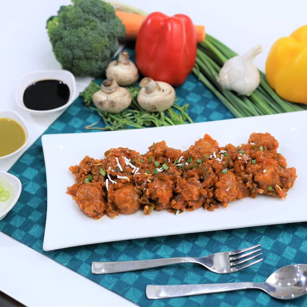 Mushroom Manchurian (Dry) Honeys Veg